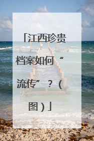 江西珍贵档案如何“流传”？（图）